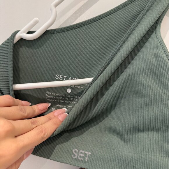 SET ACTIVE One Shoulder Bra + Sculptflex Leggings Set – Size S (Vegas) - Picture 5 of 6